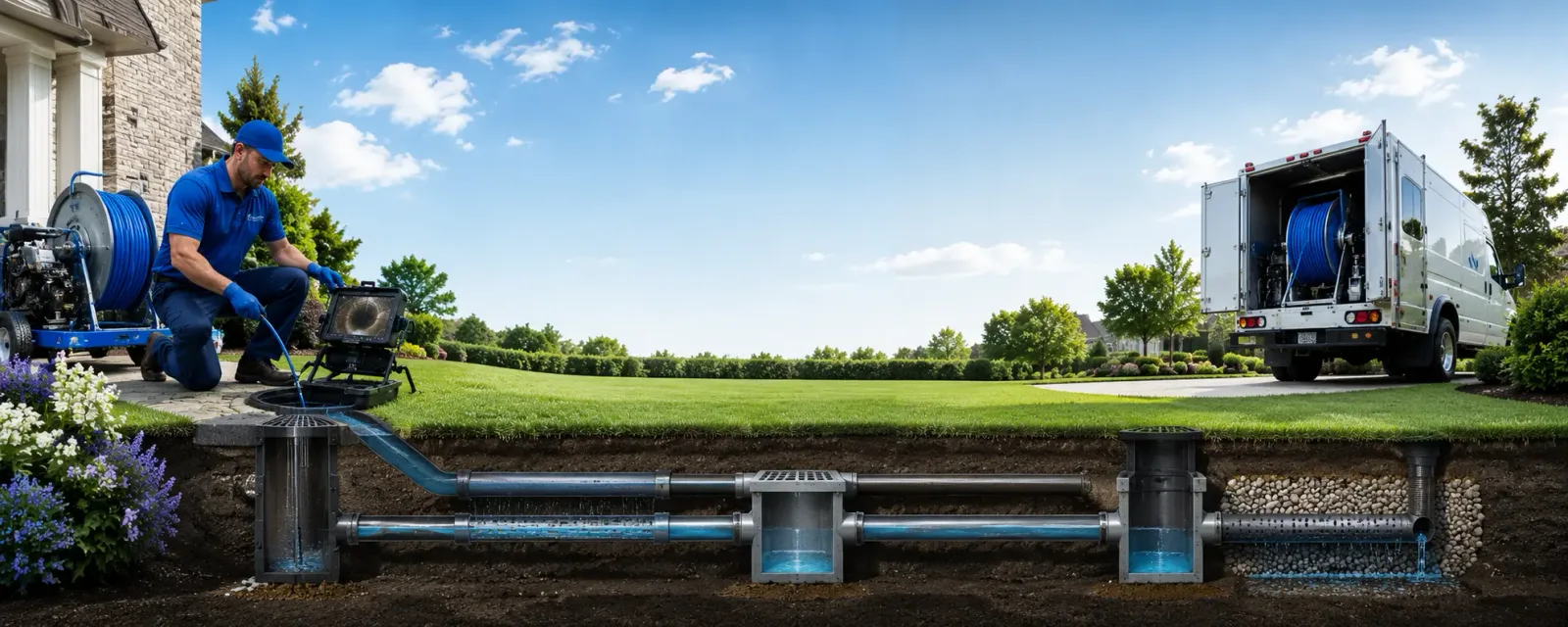 Outdoor drain cleaning information for Marengo, OH